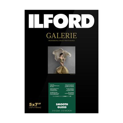 ILFORD GALERIE Smooth Gloss 310gsm 5x7" - 127mm x 178mm, 100 Sheets