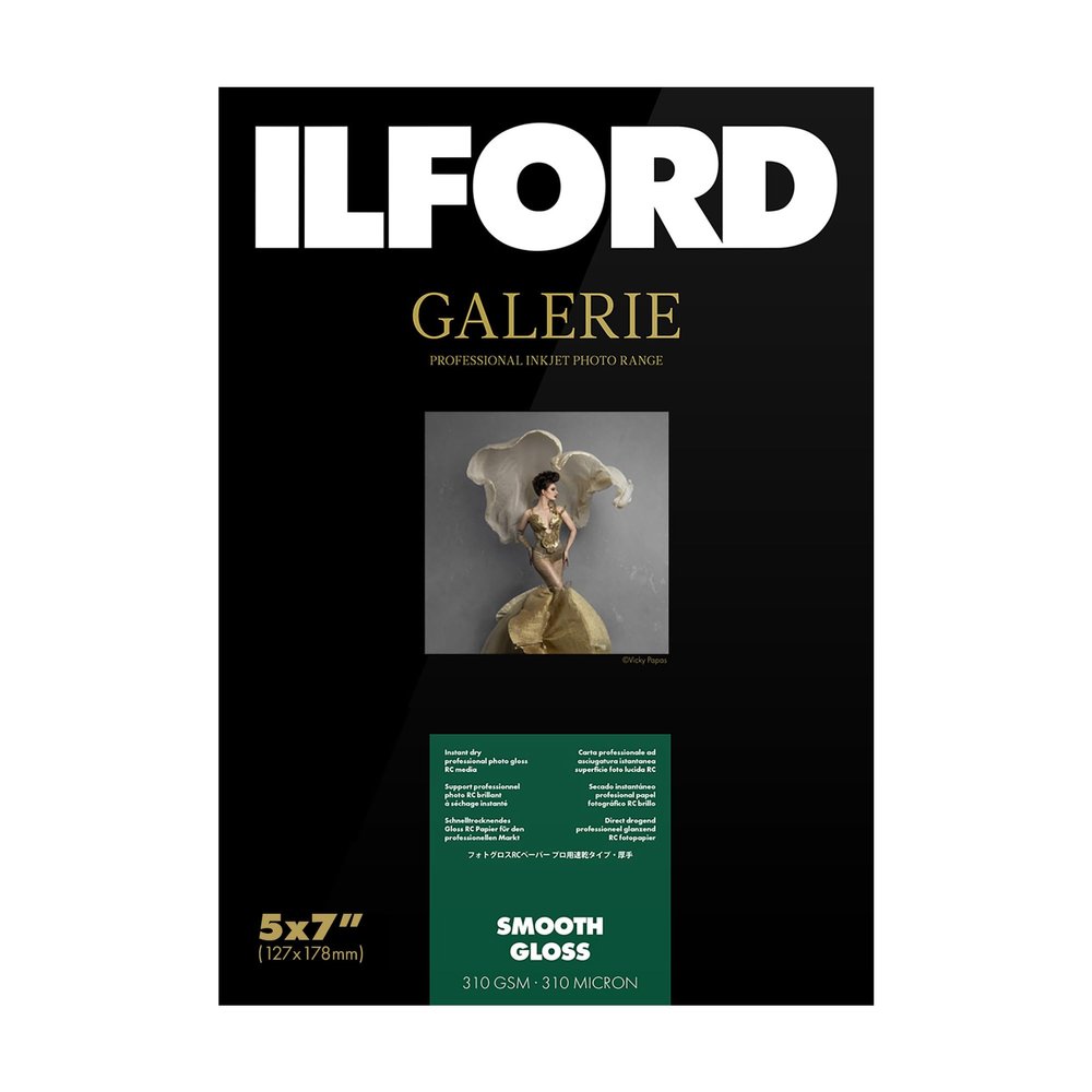 ILFORD GALERIE Smooth Gloss 310gsm 5x7" - 127mm x 178mm, 100 Sheets