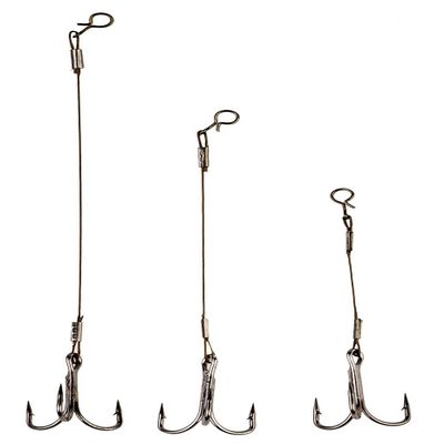 Behr Clip Stinger Stinger Hook Steel Leader 1x19 with Treble Hook, Size 1