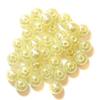Cream Beads, 6 mm view 1