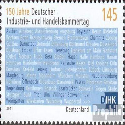 Prophila Collection BRD (Germany) 2865 (complete issue), mint never hinged (MNH), 2011, 150 Years of IHK Stamp for Collectors