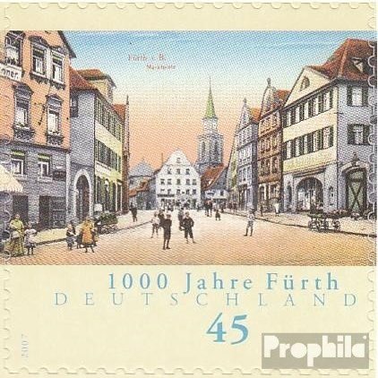 Prophila Collection BRD (Germany) 2584 Complete Self-Adhesive Issue MNH 2007 Fürth