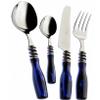 BUGATTI Arianna 24-Piece Blue Mother-of-Pearl Cutlery Set view 1