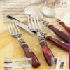 BUGATTI Arianna 24-Piece Blue Mother-of-Pearl Cutlery Set view 2