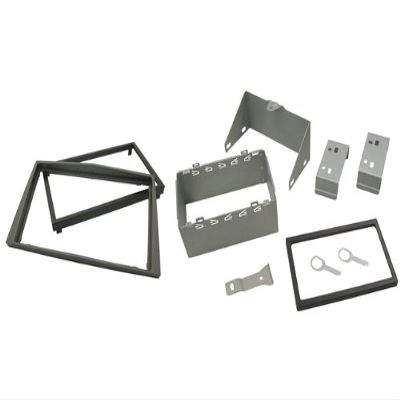 Double-DIN Installation Trim Kit for Opel Zafira II, Charcoal Metallic