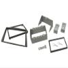 Double-DIN Installation Trim Kit for Opel Zafira II, Charcoal Metallic view 1