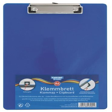 A4 Transparent Blue Clipboard