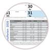 XXL 2026 Wall Calendar, DIN B1, Blue, Wet-Erase, 100 x 70 cm view 4