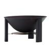 DEMA Tenerife Round Fire Bowl, 60 cm - Portable Outdoor Fire Pit view 4