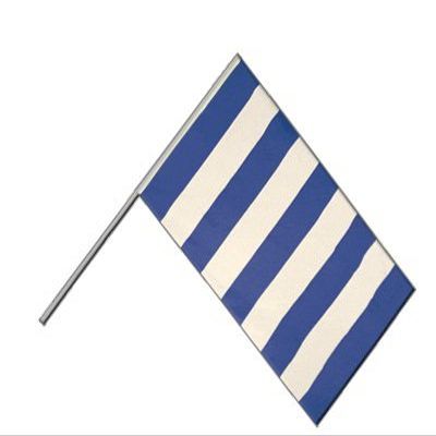 Flaggenfritze Large Pole Flag, Swivel Flag, Blue and White Stripes, 60 x 90 cm