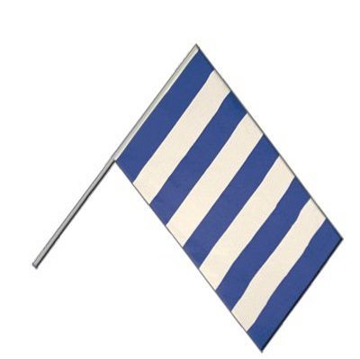 Flaggenfritze Large Pole Flag, Swivel Flag, Blue and White Stripes, 60 x 90 cm