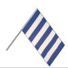 Flaggenfritze Large Pole Flag, Swivel Flag, Blue and White Stripes, 60 x 90 cm view 1