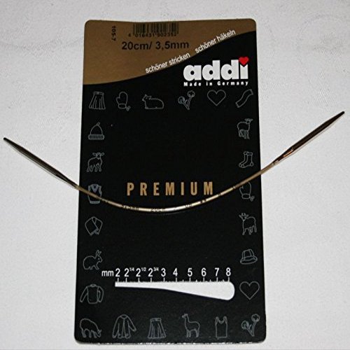 Addi World’s Smallest Circular Knitting Needle, 20 cm, Size 3.5