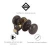 Design House 753020 Cambridge Universal Latch Passage Door Knob, Adjustable Backset, Oil-Rubbed Bronze Finish view 3