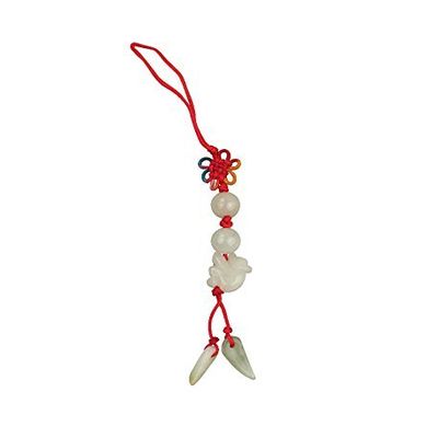 Luck Trader Genuine Jade Chinese Year of the Monkey Phone and Bag Charm