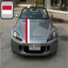Viper Stripes Car Decals, Monaco National Colors, 2-in-1 Set, 400 x 20 cm view 2