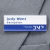 badgepoint Profil 30 Name Badges, Hollow Profile with Magnetic Closure, Acrylic Face, 10-Pack, 7.5 x 3.0 cm, Self-Labeling view 1