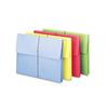 SMEAD Accordion Expansion Wallet, Elastic Cord, Letter Size, Blue/Green/Red/Yellow, 50/Box view 1