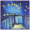 Starry Night Over the Rhone by Van Gogh Counted Cross-Stitch Pattern by Orenco Originals view 1