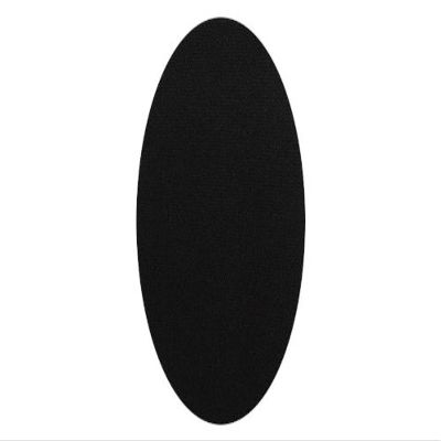 alles-meine.de GmbH Oval Patch, Black, 9.5 x 15.5 cm