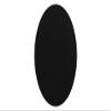 alles-meine.de GmbH Oval Patch, Black, 9.5 x 15.5 cm view 1