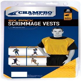 CHAMPRO Scrimmage Vests, 6-Pack, Unisex, Kids, Kelly Green, Youth
