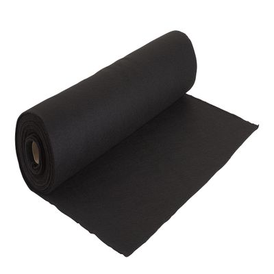 VBS Craft Felt 45 x 500 cm, 100% Terylene, 1.5 mm Thick, Black