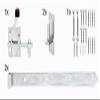 Alberts 216511 Hardware Set for Jäger Fence Double or Single Gates | Galvanized, Thick-Film Passivated view 2