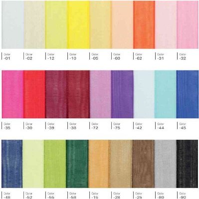 Hotex Chiffon Ribbon, 3 mm x 10 m, Bright Red