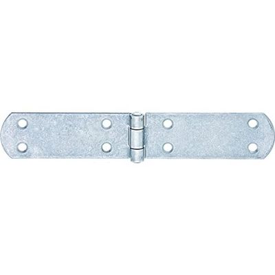 Alberts 327118 Chest Strap Hinge with Riveted Pin, Stainless Steel, 200 x 35 mm