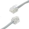 (5 pcs) RJ11 Phone Line Cord Cable, Gray, 50 ft view 1