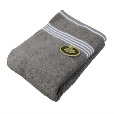 GZZE Rio Bath Towel, 100% Cotton, 70 x 140 cm, Solid Taupe