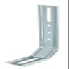 Alberts 866358 Adjustable Angle Bracket | Two 45° Angles, Stamped, with Slotted Hole | Sendzimir Galvanized | 50 x 30 x 120 mm | Set of 25 view 1