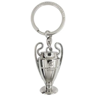 UEFA Champions League Trophy Replica 3D Keychain, Silver