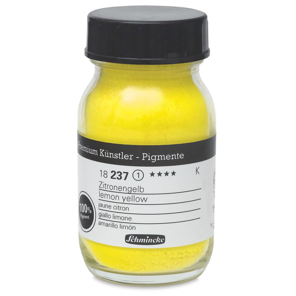 Schmincke Finest Artist Pigments, Lemon Yellow – 100 ml