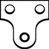 X Hooks Picture Hangers, Brass, One Size view 2