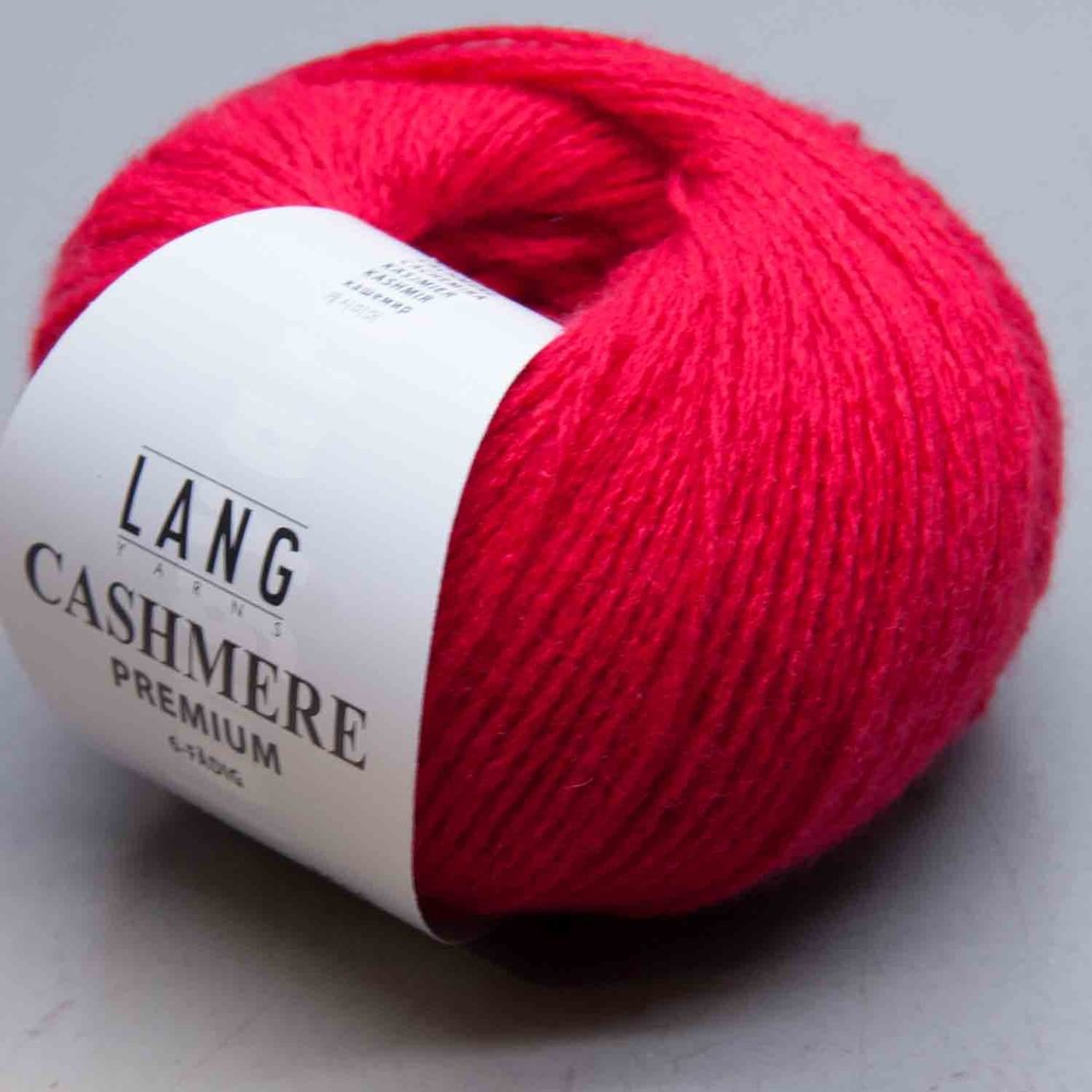 Lang Yarns CASHMERE PREMIUM, Color 0060 Red, 100% Cashmere, 25 g