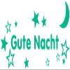Samunshi “Good Night” Wall Decal, 50 x 22 cm, Turquoise view 1