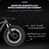 Büchel Unisex Seku Clip Spoke Reflectors, 36-Pack, Silver, 80 mm view 3