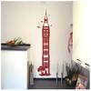 Samunshi The Clock Tower/Big Ben Wall Decal, 35 x 120 cm, Turquoise view 3