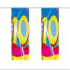 Mini Pennant Banner with Colorful Numbers, 4 m, 10 view 1