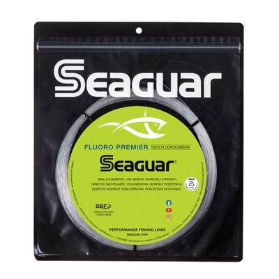 Seaguar Unisex-Adult Fluoro Premier 50 Saltwater Fishing Line, Clear, 100 lb/50 yd