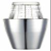 BarCraft Boston Cocktail Shaker Set with Printed Recipes, Stainless Steel/Glass, 400 ml, Silver/Transparent view 1