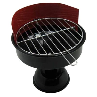 Metal Grill-Design Ashtray, 11.5 cm, for Balconies, Parties & Celebrations (LHS)