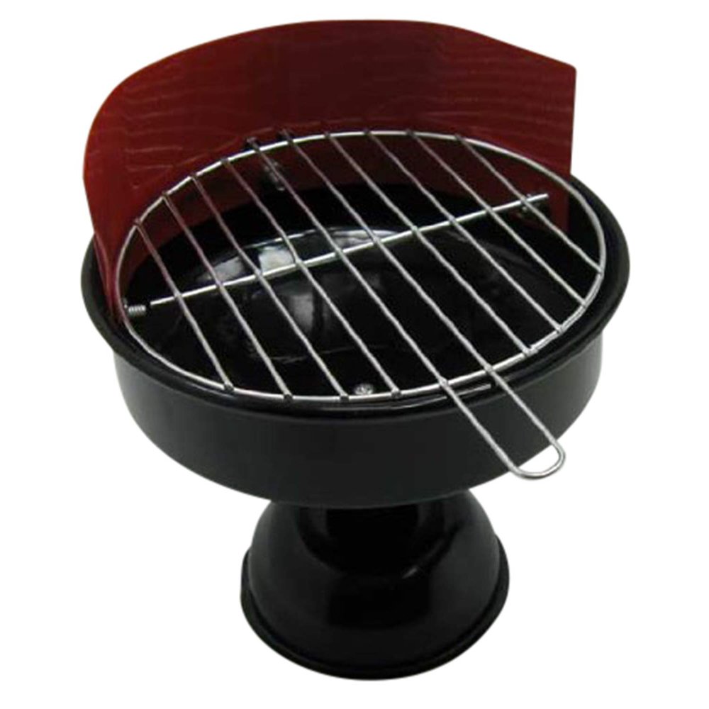 Metal Grill-Design Ashtray, 11.5 cm, for Balconies, Parties & Celebrations (LHS)