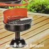 Metal Grill-Design Ashtray, 11.5 cm, for Balconies, Parties & Celebrations (LHS) view 4