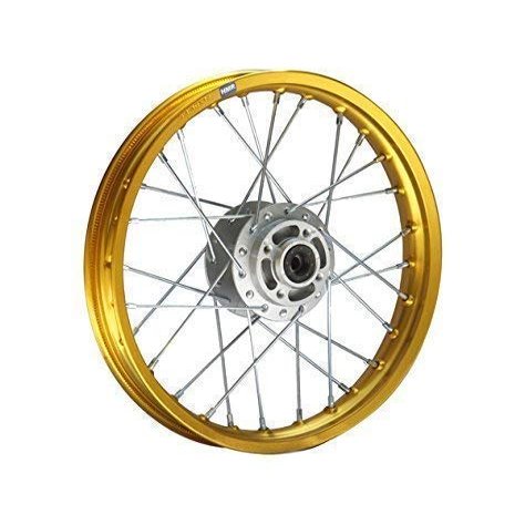 12-Inch Front Aluminum Rim, Black Anodized, for 12 mm Axle Motocross Pit Bike