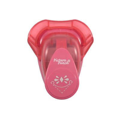 Vaessen Creative Star Corner Punch, Medium, Metal and Plastic, Pink