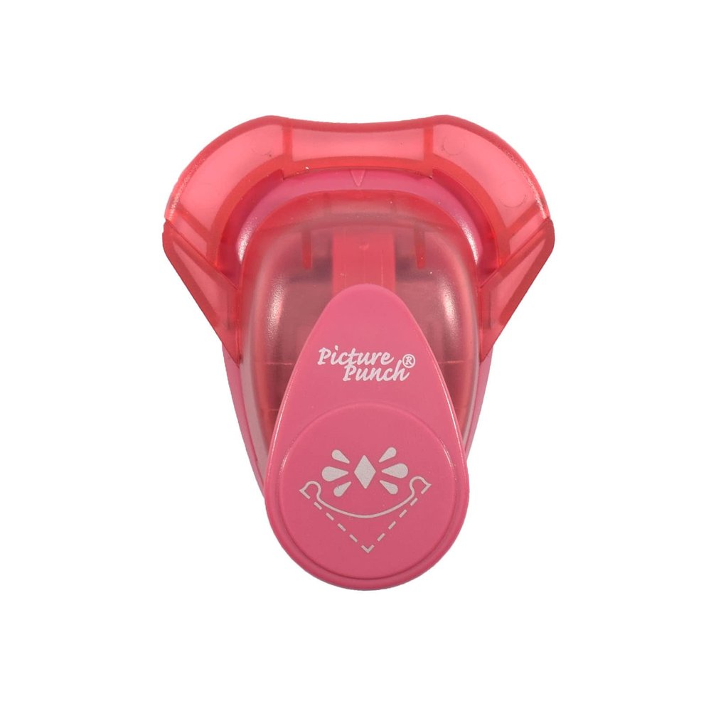 Vaessen Creative Star Corner Punch, Medium, Metal and Plastic, Pink