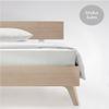 Fleuresse Colours Fitted Sheet, Solid Mako Satin, Off-White, 200 x 200 cm view 2
